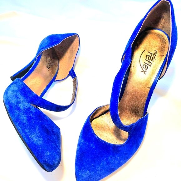 8.5 Women's Royal Blue High Heels - Picture 2 of 5